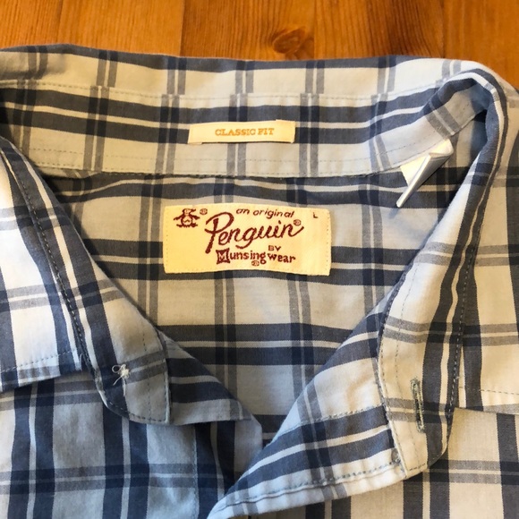 Original Penguin short sleeve button down Lg - Picture 3 of 3